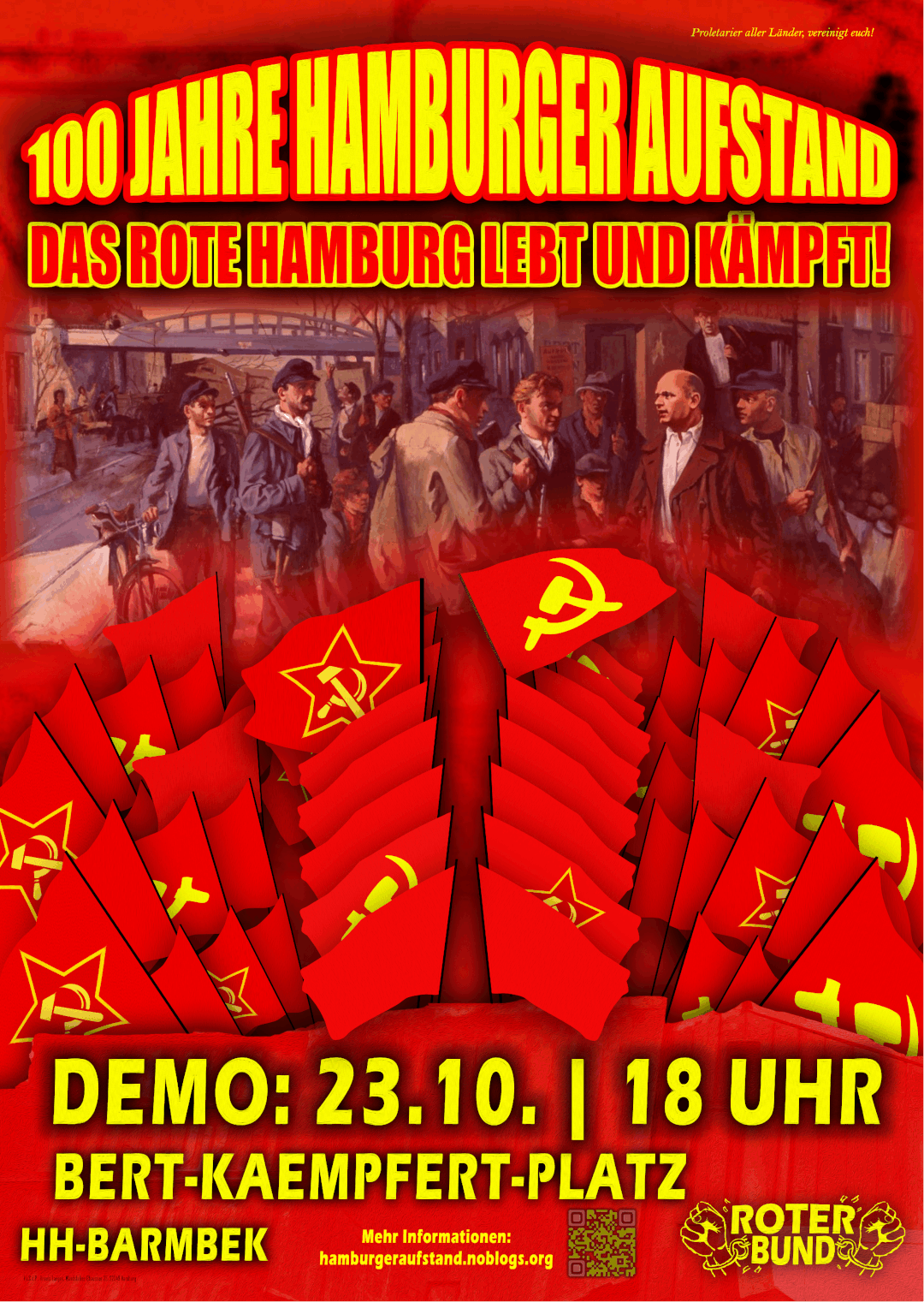 Veranstaltung zum Hamburger Aufstand in Essen am 16.10.2023