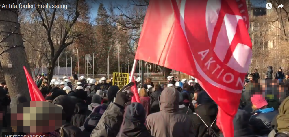 AUSTRIA: First rebellious demonstration against new government