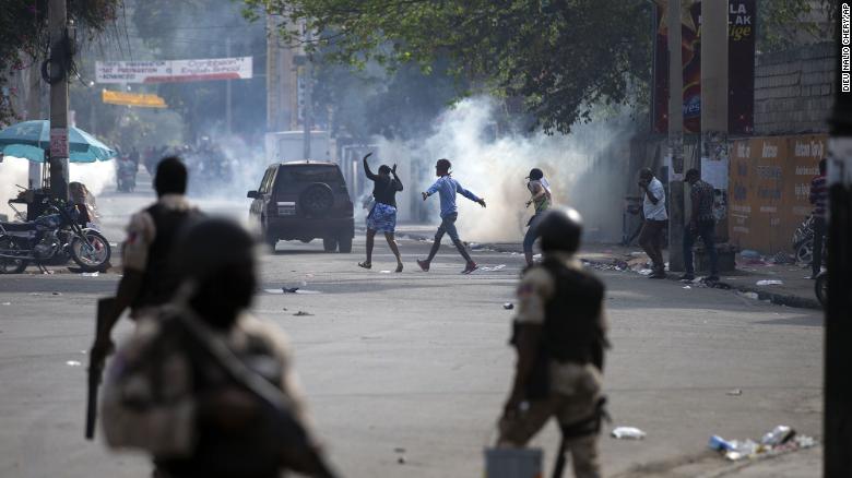 Protests during parliamentary crisis in Haiti