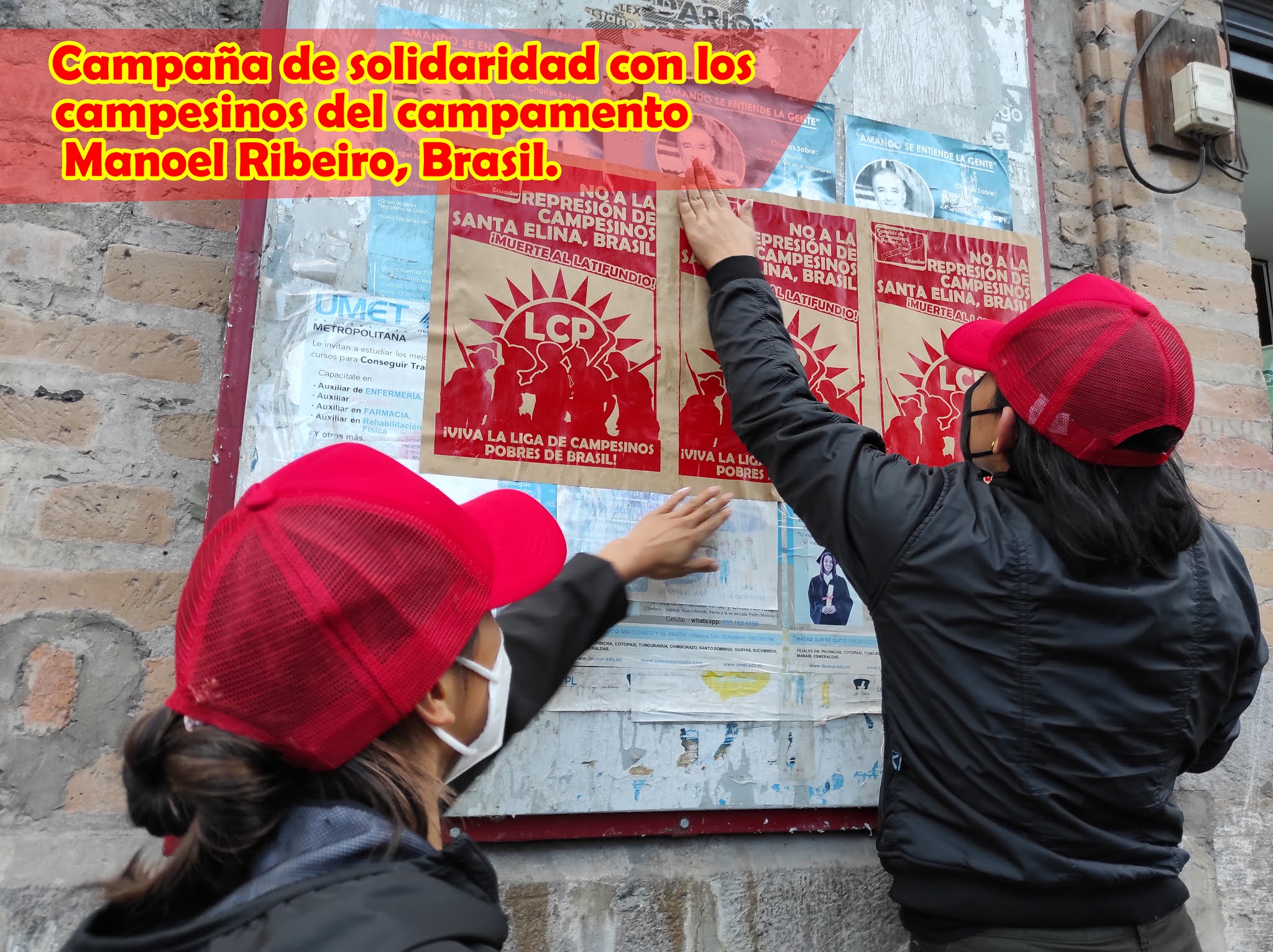 Solidarity actions for the peasants in Camp Manoel Ribeiro – International