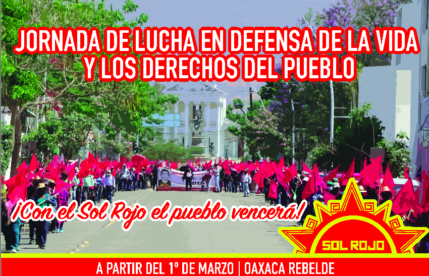 Mexiko: Sol Rojo kündigt neuen Tag des Kampfes an!