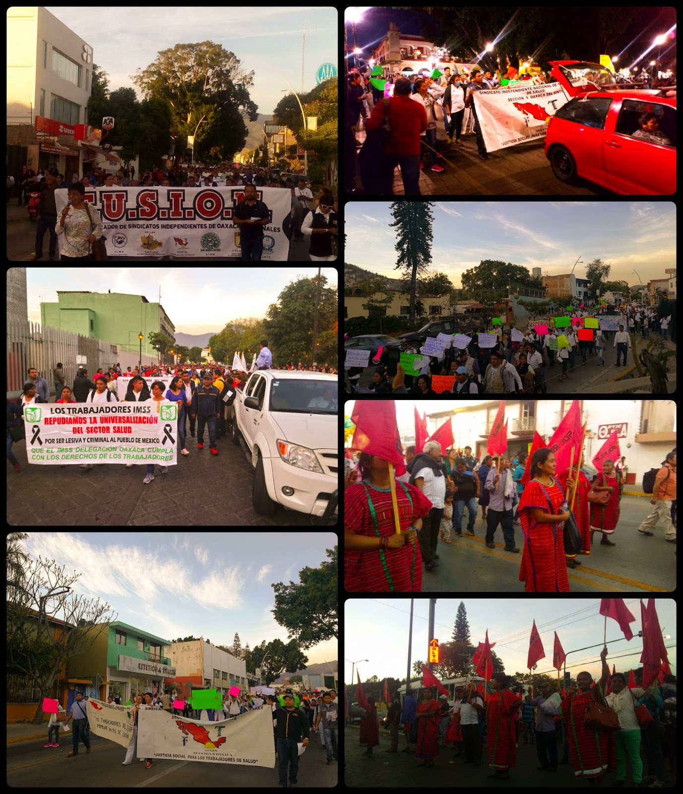 Report of the national strike on January 31 in Oaxaca