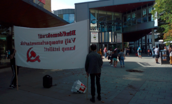 Campaign against electoral farce started in Sweden