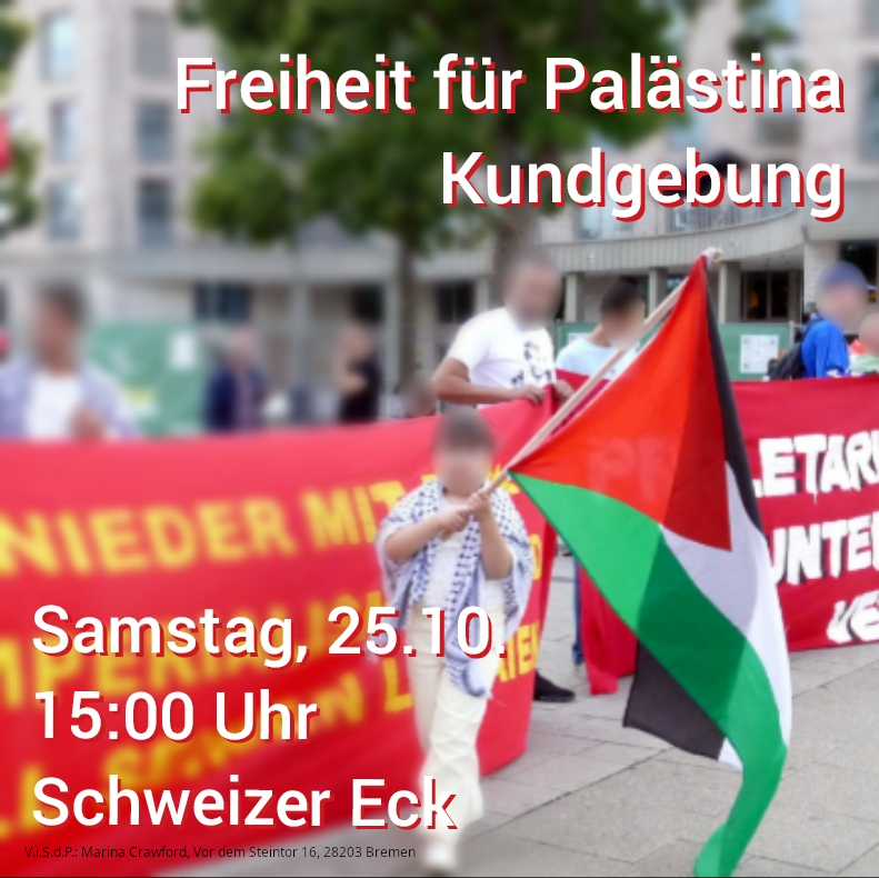 Bremen-Tenever / Nächste Palästina-Kundgebung