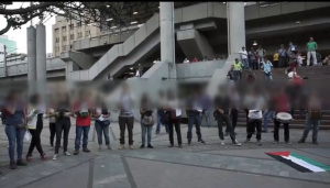 Mobilisierung zur Verteidigung der Arbeiterrechte in Medellin