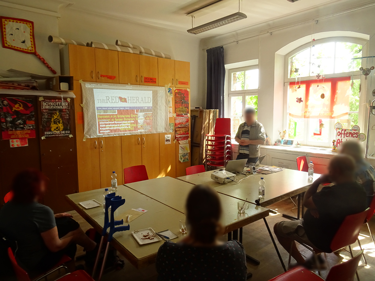 Veranstaltung des Roten Bundes in Nürnberg