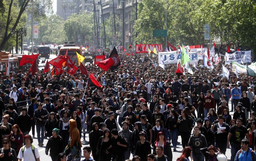 Chile | Santiago de Chile | Massendemonstration von Studenten