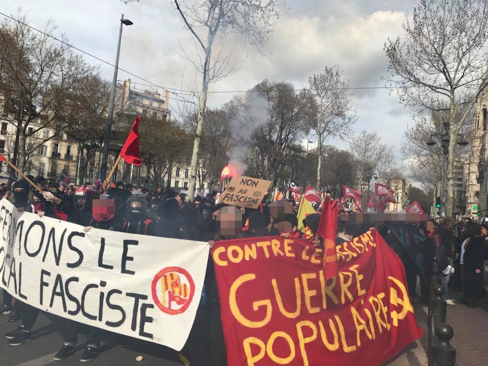 Kampagne der FRAP gegen Fascho-Lokal in Marseille