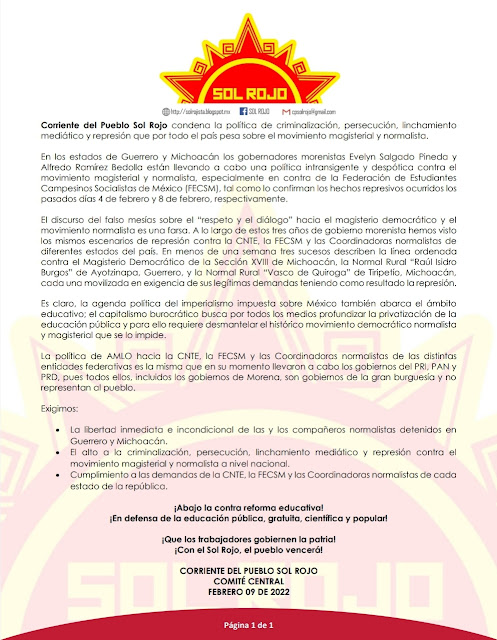 Mexiko: Neue Aggressionen gegen die Lehrerbewegung.