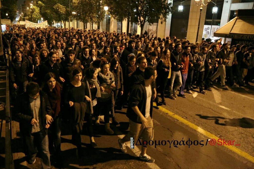 Griechenland | Athen | Polizeiangriffe auf Studentendemonstration