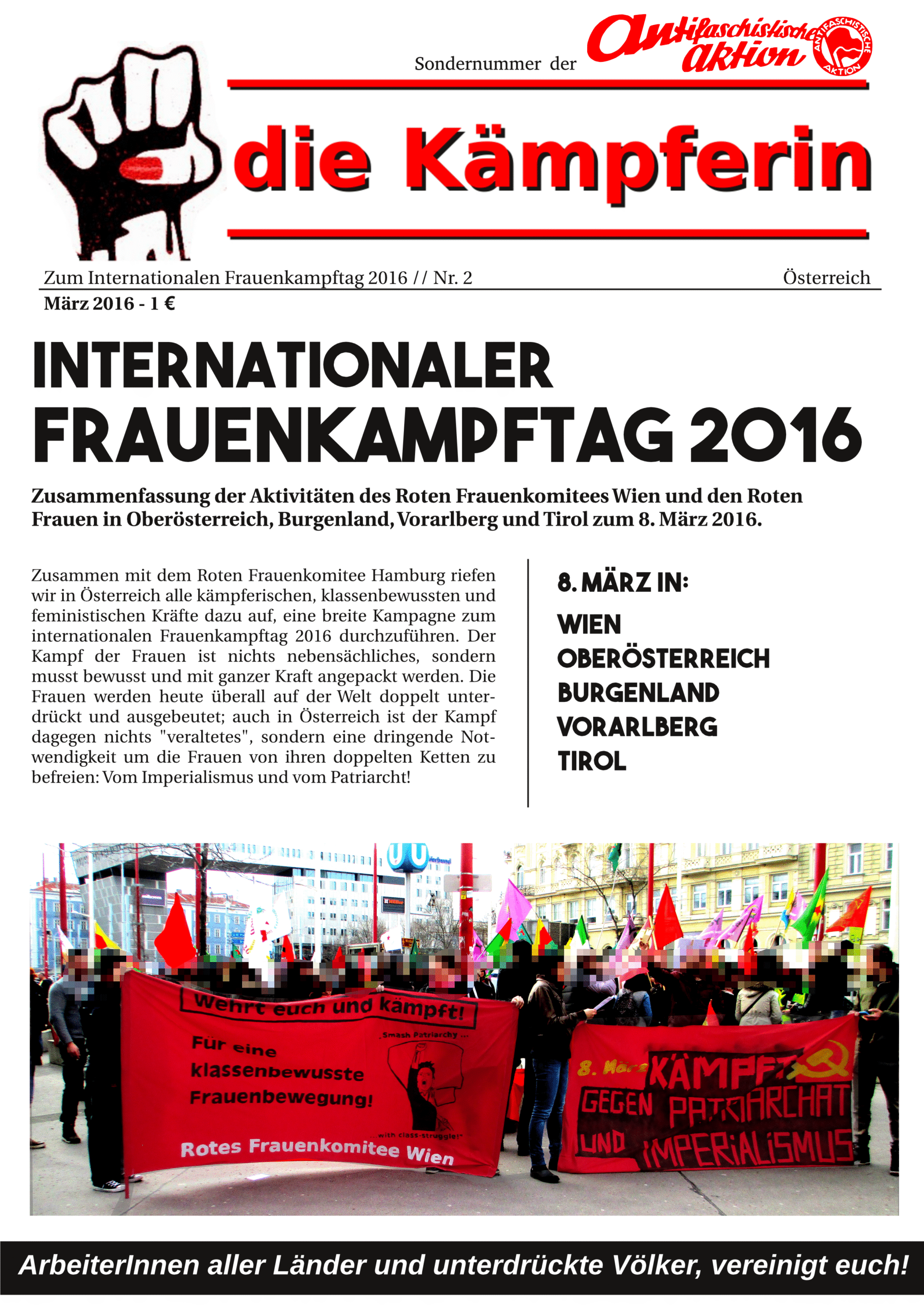 Österreich: Zusammenfassung der Aktivitäten zum 8. März