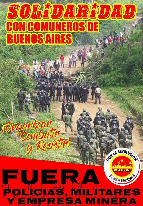 Ecuador: STOPPT DIE REPRESSION GEGEN DIE GEMEINDEMITGLIEDER VON BUENOS AIRES, IMBABURA, BERGBAUUNTERNEHMEN RAUS, FFAA UND NATIONALE POLIZEI RAUS!