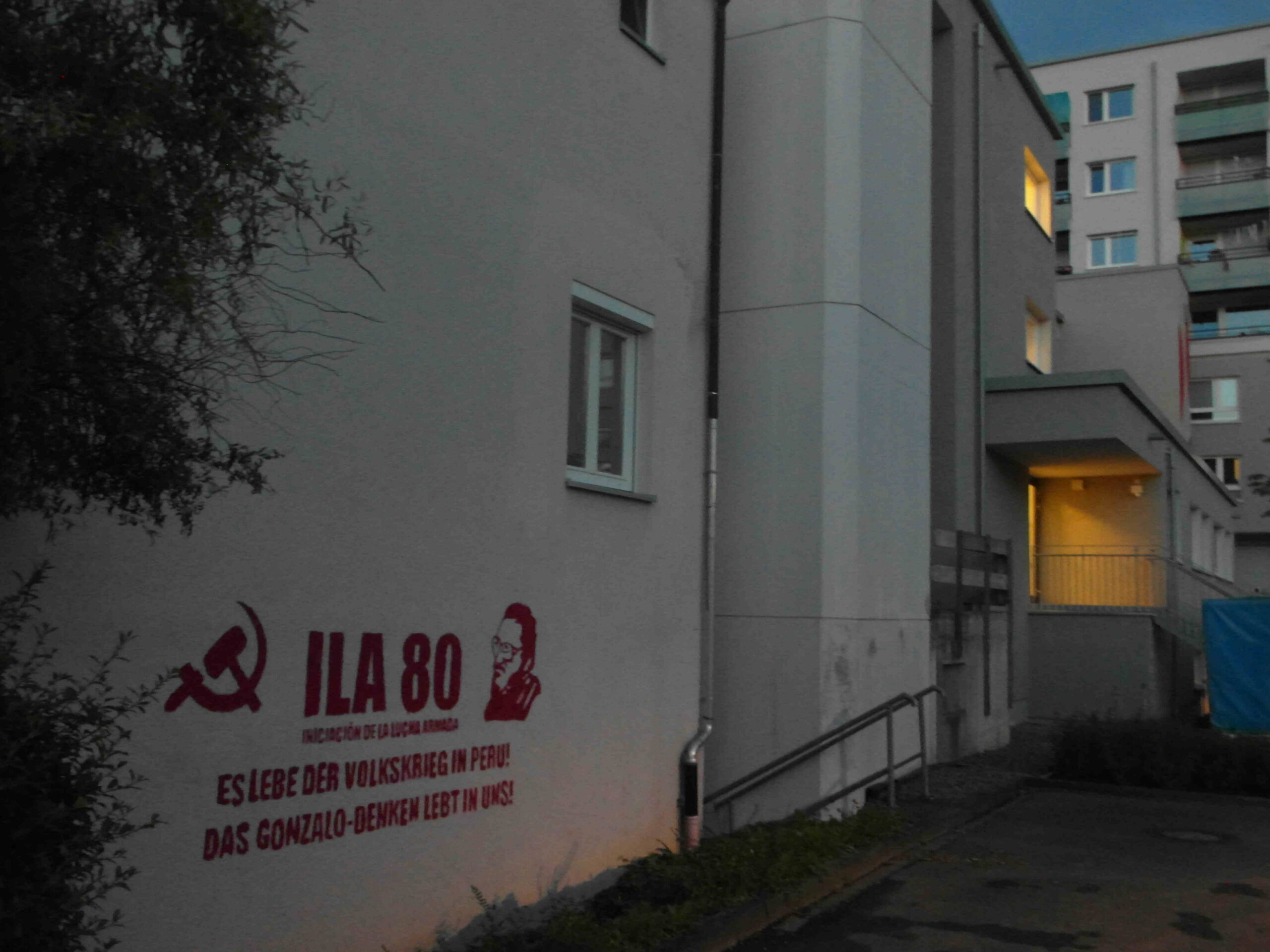 Freiburg: Mural on the occasion of the initiation of the People’s War in Peru