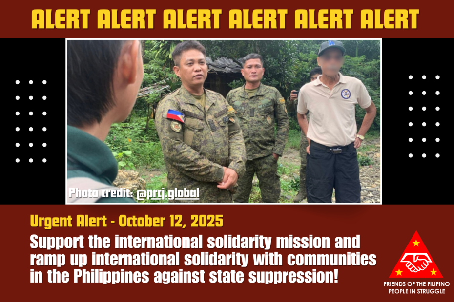 Philippinen | Aufruf der FFPS: Unterstützt die internationale Solidaritätsmission