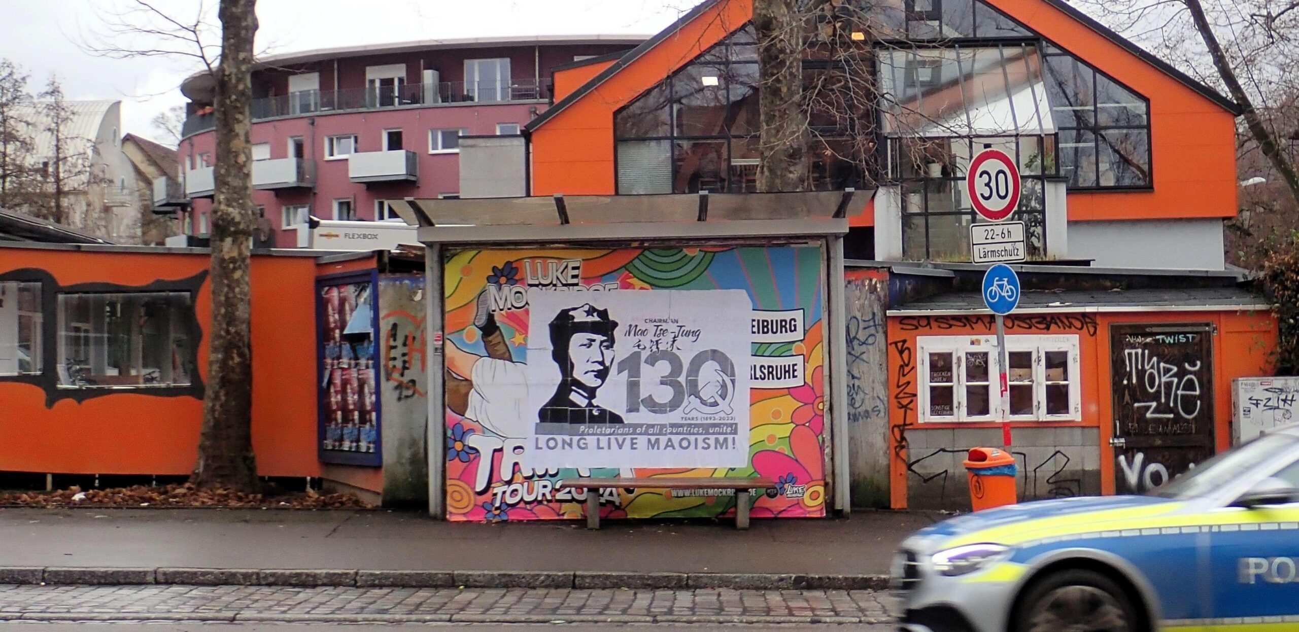 Freiburg: Dazibaos in Celebration of 130 Years of Chairman Mao