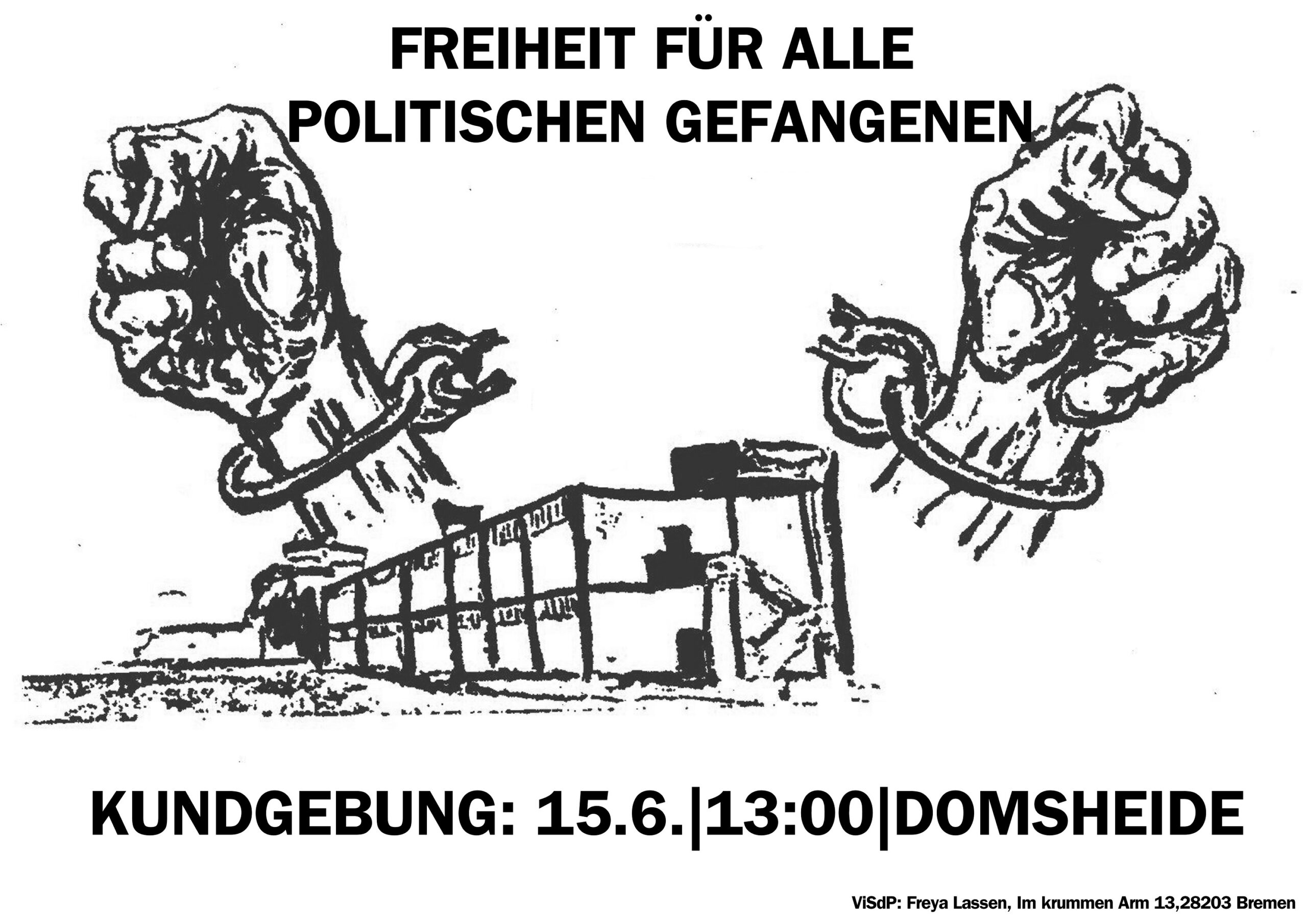 Bremen: Kundgebung “Freiheit für alle politischen Gefangenen!”