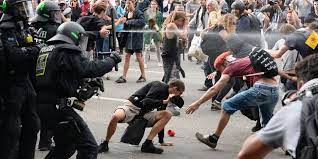 The freedom of assembly is restricted in Germany.