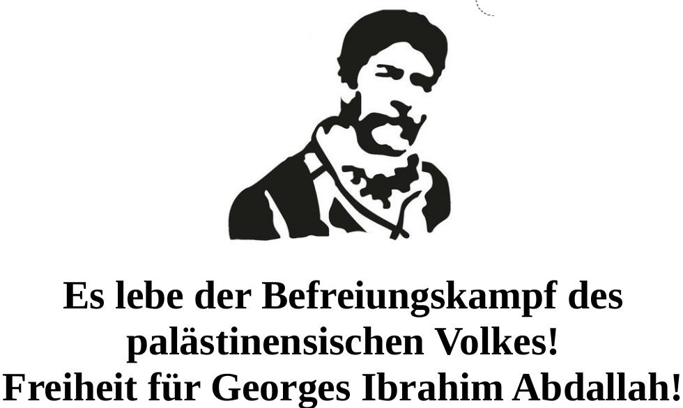 Hamburg: Veranstaltung und Kundgebung für George I. Abdallah