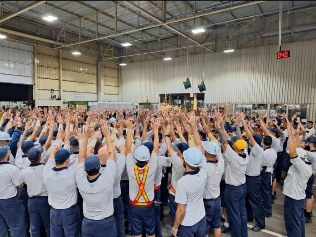 São Paulo, Brasilien: Toyota Arbeiter im Streik