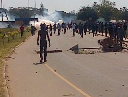 Sambia | Kibwe | Aufstand von Studenten