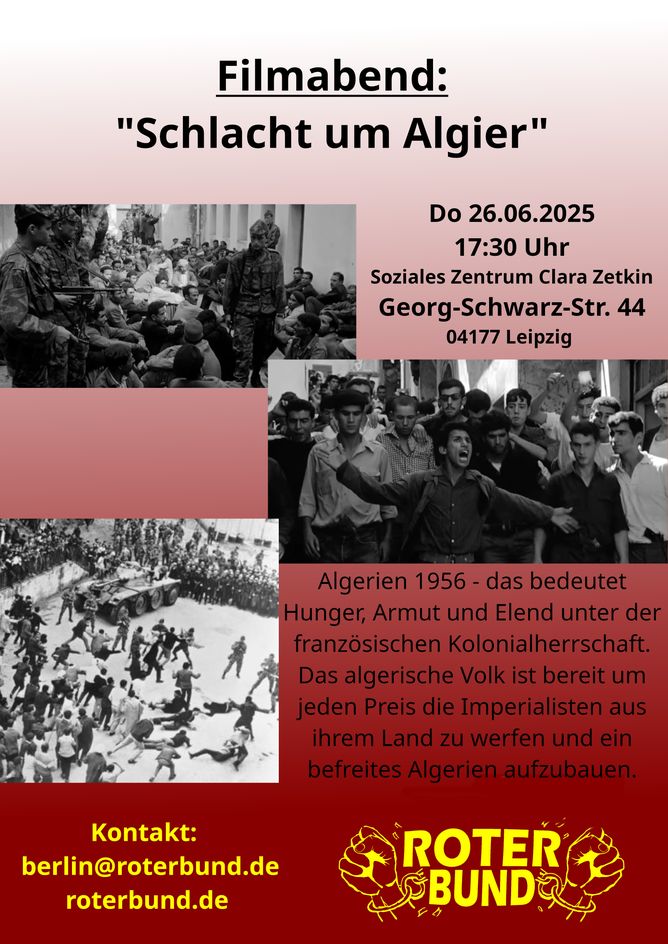 Leipzig: Filmabend “Schlacht um Algier”