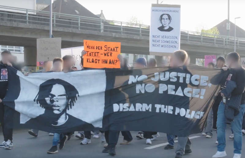 Demonstration: Gerechtigkeit für Lorenz