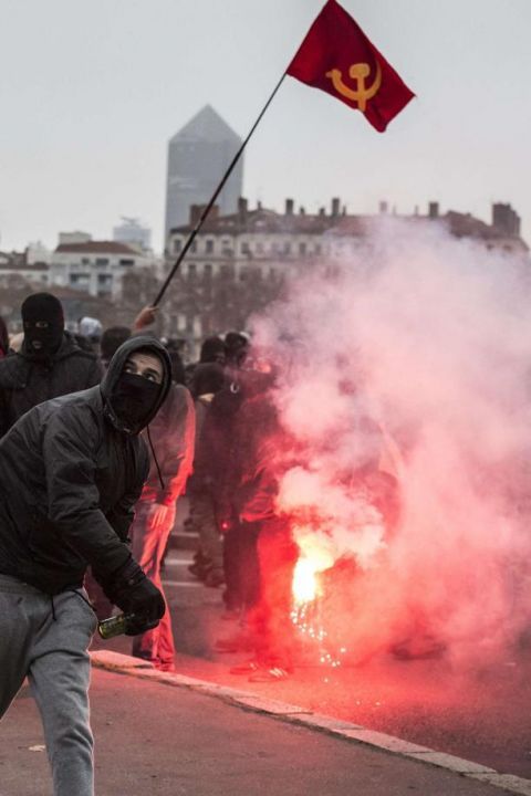 Frankreich | Lyon | Protest gegen Konferenz der Front National