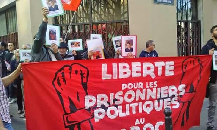 Frankreich | Paris | Demonstration in Solidarität mit den Hungerstreikenden in Marokko
