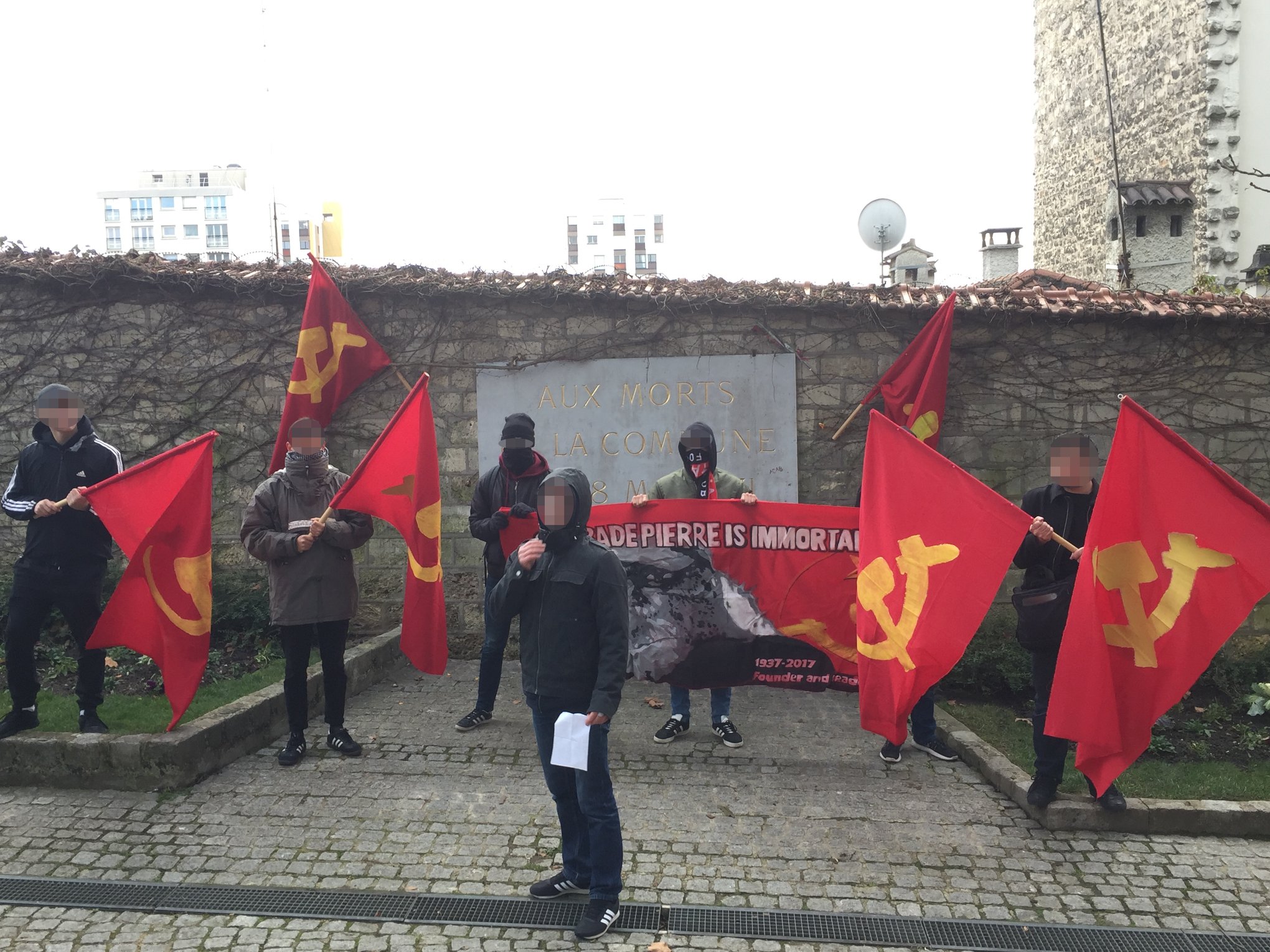 Manifestation commemorating comrade Pierre