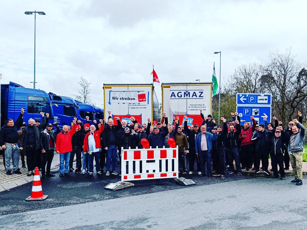 The truck drivers’ struggle achieves first successes