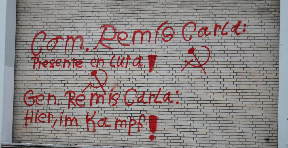 Aktion in Gedenken an Genossin Remis