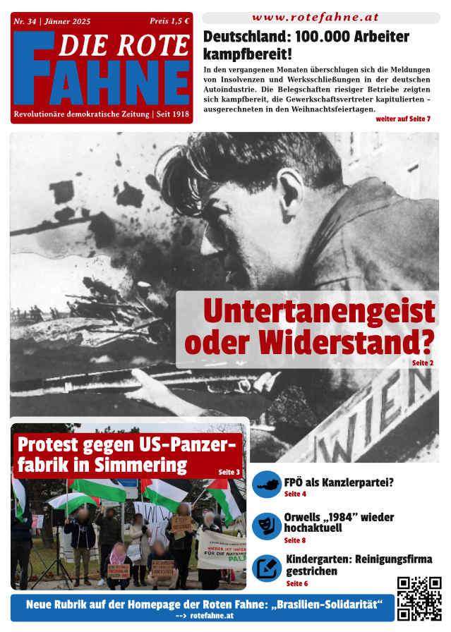 Österreich: Nr. 34 der Roten Fahne