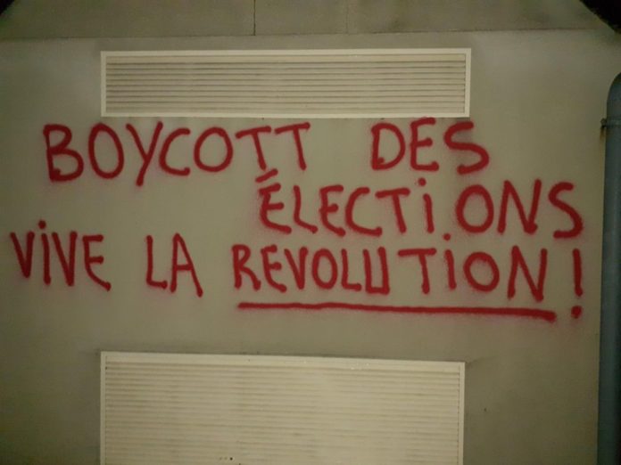 Shared statement from France: Boycott the elections! Long live the Revolution!