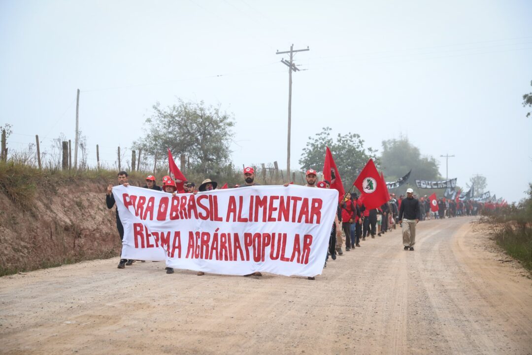 Neue Landbesetzung in Porto Alegre, Brasilien