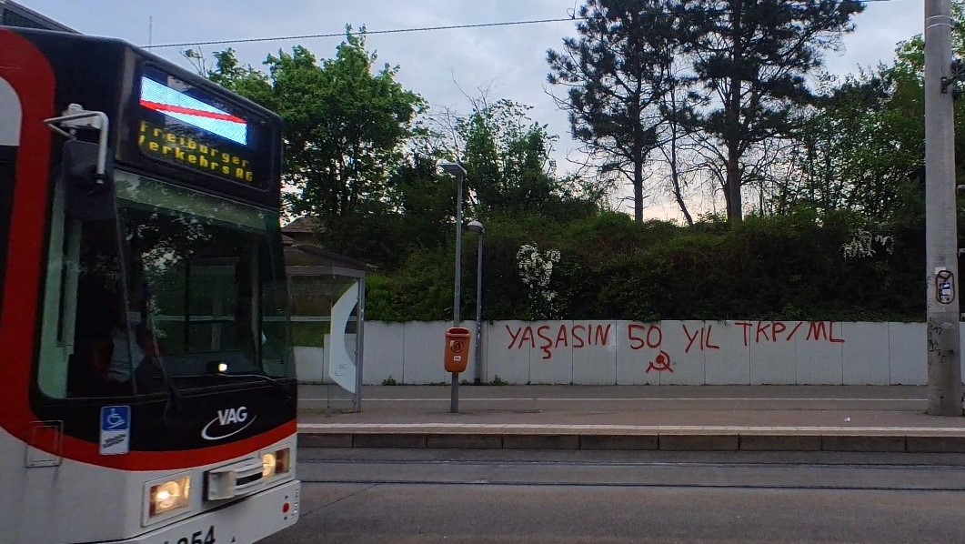 Freiburg: Malung anlässlich der 50 Jahre TKP/ML