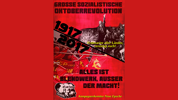 Poster Octoberrevolution German