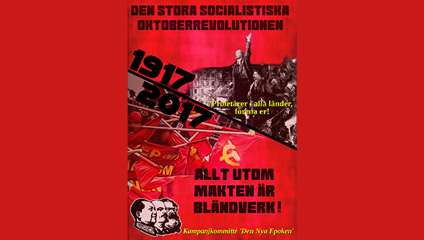 Poster Octoberrevolution Swedish