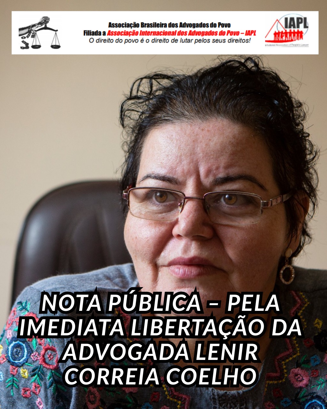 BRASILIEN: Willkürliche Gefangennahme der Anwältin des Volkes Dr. Lenir Correia Coelho