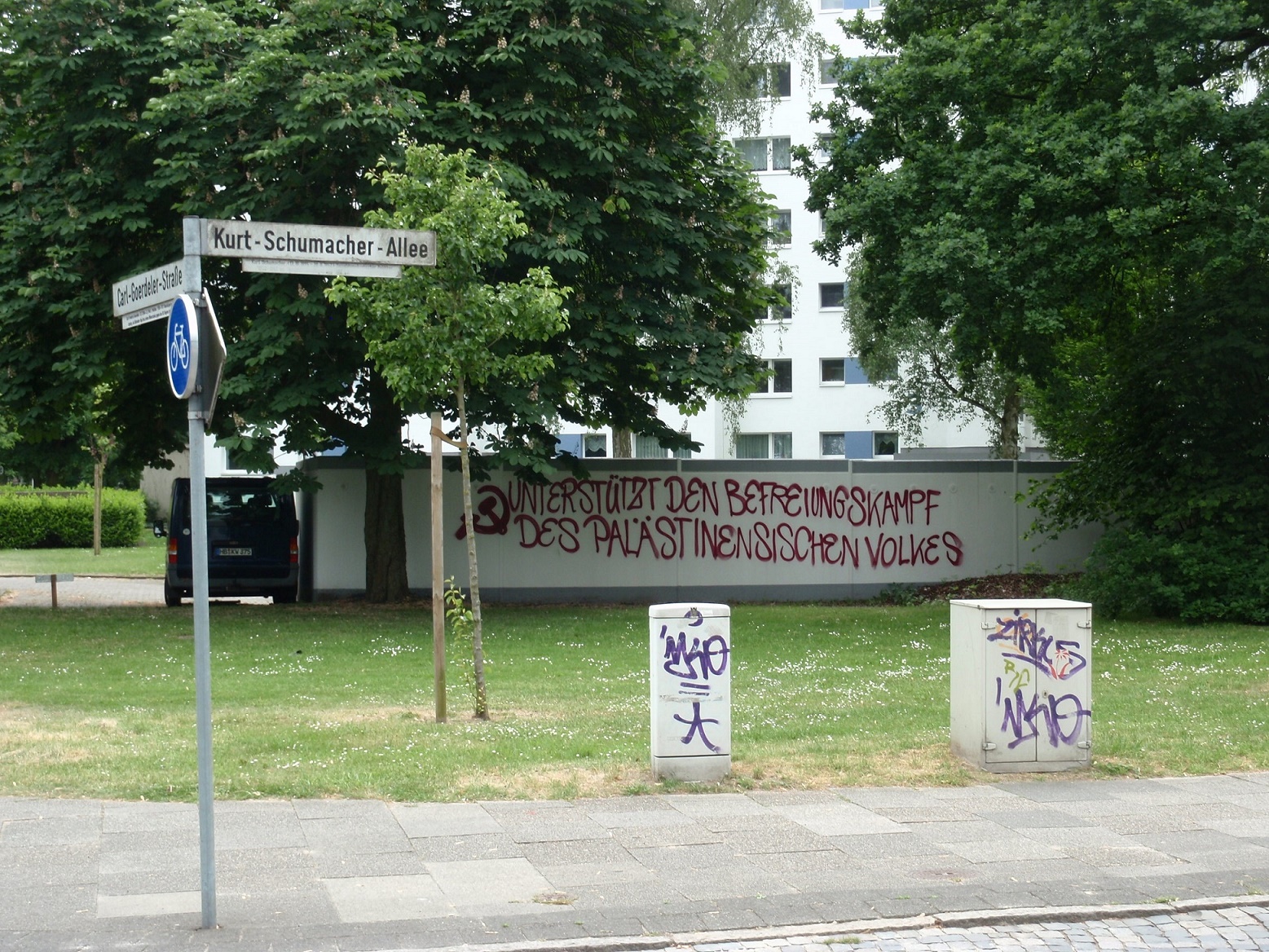 Graffiti zur Unterstützung Palästinas 1