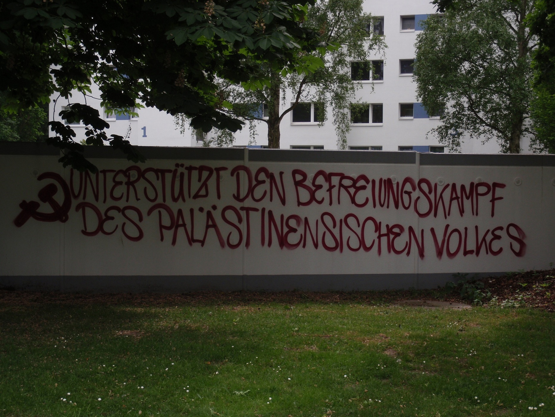 Graffiti zur Unterstützung Palästinas 2