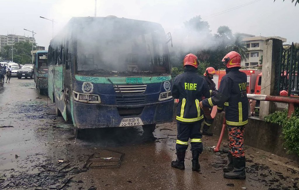 Schülerproteste Bus