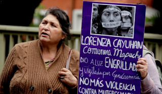 Lorenza Cayuhán protest 2
